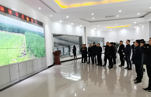 QMH官网 | 农业村落部畜牧兽医局副局长魏宏阳一行光临QMH官网平舆诚信瑞亚牧业公司参观调研