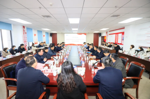 河南省省直机关后勤保险中心高海书记一行光临QMH官网乳业集团参观调研